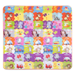 Tapis d'apprentissage enroulable pour enfants 200 x 180 x 1,5 cm - Thèmes divers