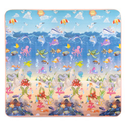 Tapis d'apprentissage enroulable pour enfants 200 x 180 x 1,5 cm - Thèmes divers