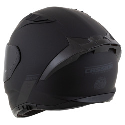 Caque de moto certifié avec pare-soleil et aileron aérodynamique - Système de ventilation intégrée et coque en polycarbonate