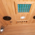 Cabine de sauna infrarouge pour 1 personne avec ioniseur d'oxygène et 7 modes de lumières - Usage domestique