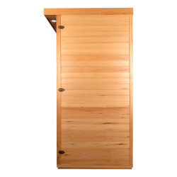 Cabine de sauna infrarouge pour 1 personne avec ioniseur d'oxygène et 7 modes de lumières - Usage domestique