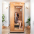 Cabine de sauna infrarouge pour 1 personne avec ioniseur d'oxygène et 7 modes de lumières - Usage domestique