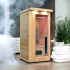 Cabine de sauna infrarouge pour 1 personne avec ioniseur d'oxygène et 7 modes de lumières - Usage domestique