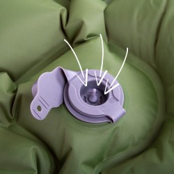 Tapis gonflable en nylon pour 1 personne - Le matelas gonflable parfait pour un sommeil confortable en voyage