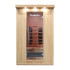 Sauna infrarouge en bois pour 2 personnes avec 7 modes de luminothérapie et ioniseur d'air - Utilisation en intérieur