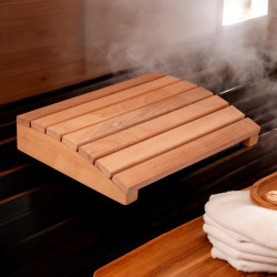 Appui-tête en bois pour sauna - Relaxation et bien-être ultime