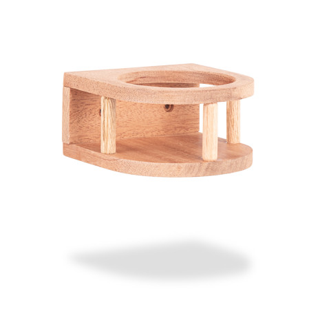 Porte-bouteille en bois pour sauna