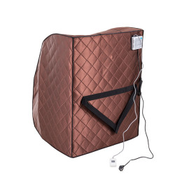 Sauna infrarouge portable pour usage à domicile avec coussin chauffant pour les pieds et chaise - Bien-être et détente