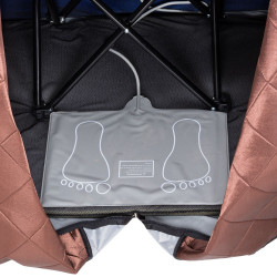 Sauna infrarouge portable pour usage à domicile avec coussin chauffant pour les pieds et chaise - Bien-être et détente