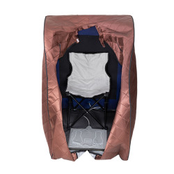 Sauna infrarouge portable pour usage à domicile avec coussin chauffant pour les pieds et chaise - Bien-être et détente