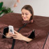 Sauna infrarouge portable pour usage à domicile avec coussin chauffant pour les pieds et chaise - Bien-être et détente