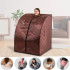 Sauna infrarouge portable pour usage à domicile avec coussin chauffant pour les pieds et chaise - Bien-être et détente