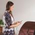 Sauna infrarouge portable pour usage à domicile avec coussin chauffant pour les pieds et chaise - Bien-être et détente