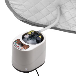 Sauna à vapeur pour utilisation à domicile avec température ajustable jusqu'à 60°C - Système de rangement pop-up