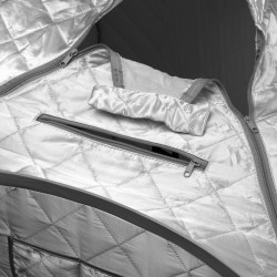 Sauna à vapeur pour utilisation à domicile avec température ajustable jusqu'à 60°C - Système de rangement pop-up