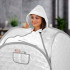 Sauna à vapeur pour utilisation à domicile avec température ajustable jusqu'à 60°C - Système de rangement pop-up