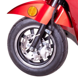 Scooter électrique sans permis à trois roues pour deux personnes - Autonomie de 60 km et vitesse max 25 km/H