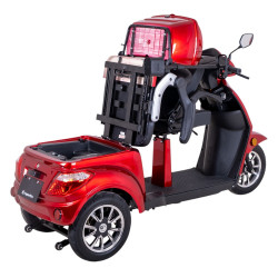 Scooter électrique sans permis à trois roues pour deux personnes - Autonomie de 60 km et vitesse max 25 km/H