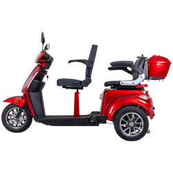 Scooter électrique sans permis à trois roues pour deux personnes - Autonomie de 60 km et vitesse max 25 km/H