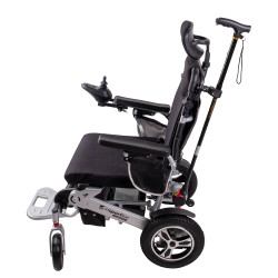 Porte-canne pour fauteuil roulant électrique pivotant à 360°