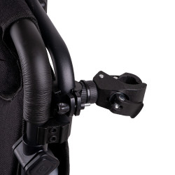 Porte-canne pour fauteuil roulant électrique pivotant à 360°