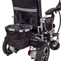 Sac de rangement spacieux pour fauteuil roulant électrique avec cordon de serrage
