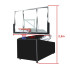 Panier de basket-ball mobile avec cerceau réglable en hauteur - Système de pliage pour un panier de basket compact