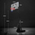 Panier de basket-ball réglable en hauteur et cerceau à ressorts de compression - Filet en nylon résistant et cadre en acier