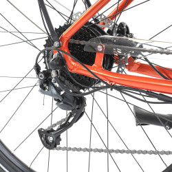 Vélo électrique de ville 28" autonome jusqu'à 150 km avec moteur 250 W et 5 modes d'assistance