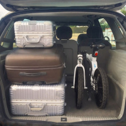 Vélo électrique pliable de ville avec roues 16" - Autonomie de 50 km et 4 programmes d'assistance - Moteur à propulsion arrière