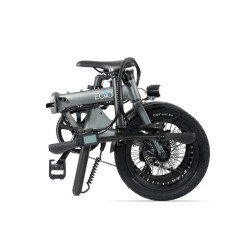 Vélo électrique pliable de ville avec roues 16" - Autonomie de 50 km et 4 programmes d'assistance - Moteur à propulsion arrière