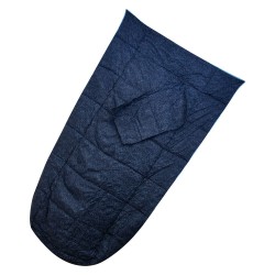 Sac de couchage bleu - matériau extérieur en coton