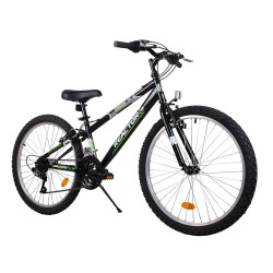 Vélo pour enfants de 8 à 12 ans avec 18 vitesses et roues de 24 pouces - Cadre en acier 15 kg