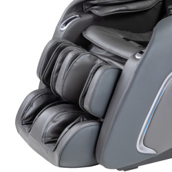 Siège de massage en cuir synthétique avec 12 programmes et 5 vitesses - Chauffage infrarouge pour le dos