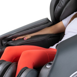 Siège de massage en cuir synthétique avec 12 programmes et 5 vitesses - Chauffage infrarouge pour le dos