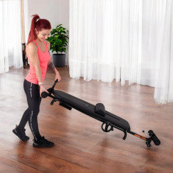 Table d'étirement dorsal pliable et réglable pour les maux de dos - Usage professionnel et domestique