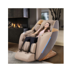 Fauteuil de massage électrique 150W inclinable avec chauffage arrière et dispositif d'ionisation - Courbure anatomique