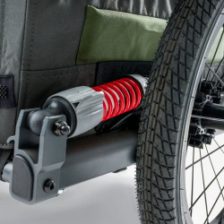 Remorque de vélo pour enfant ou animal de compagnie avec pare-soleil et fenêtres en plastique transparent