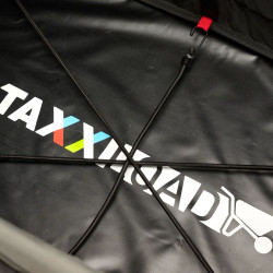 Remorque utilitaire pliable de vélo 118 litres avec couvercle et roues de 20" amovibles - Charge max 45 kg et tissu imperméable
