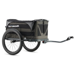 Remorque utilitaire pliable de vélo 118 litres avec couvercle et roues de 20" amovibles - Charge max 45 kg et tissu imperméable