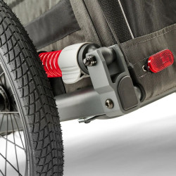 Remorque utilitaire à suspension inférieure avec capacité de charge de 45 kg - 118 Litres