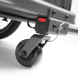 Remorque utilitaire à suspension inférieure avec capacité de charge de 45 kg - 118 Litres