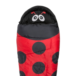 Sac de couchage Coccinelle pour enfants - Loisirs et aventures en extérieur - Idéal pour température de 6° à -8°C