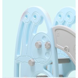 Toboggan pour enfants avec échelle anti dérapante - Bleu