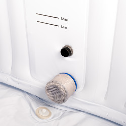 Spa gonflable ovale compact 190 x 120 x 65 cm pour 2 personnes avec filtre à eau et jets de massage x 100 - Température max 40°C