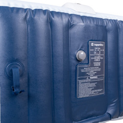 Spa gonflable ovale compact 190 x 120 x 65 cm pour 2 personnes avec filtre à eau et jets de massage x 100 - Température max 40°C