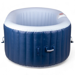 Spa gonflable ovale compact 190 x 120 x 65 cm pour 2 personnes avec filtre à eau et jets de massage x 100 - Température max 40°C