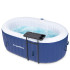 Spa gonflable ovale compact 190 x 120 x 65 cm pour 2 personnes avec filtre à eau et jets de massage x 100 - Température max 40°C