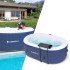 Spa gonflable ovale 150 x 80 x 50 cm pour deux personnes