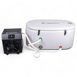 Bain à remous gonflable avec thermostat 135x80x65 cm pour immersion en eau froide ou chaude de 3° à 40°C - Bien-être et détente